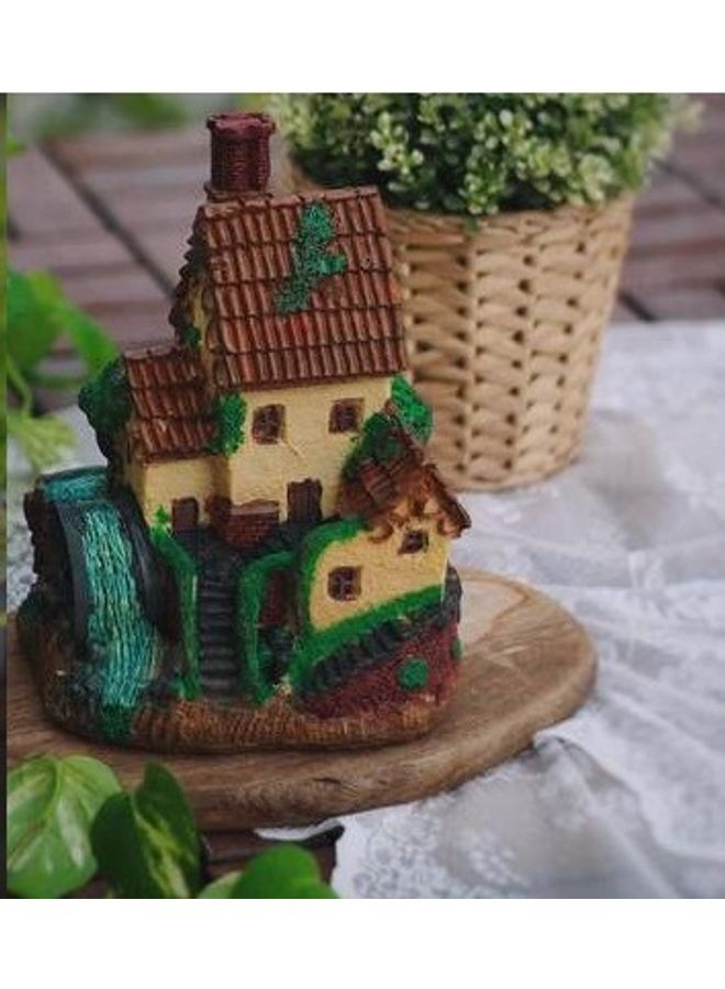 Handsomegift Resin Cottage Decoration Multicolour 15 X 12 X 20cm  - Image 1