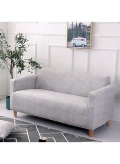 Sharpdo Printed Stretch Sofa Cover Grey  - Image 3
