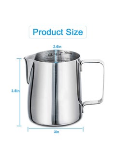 Stainless Steel Milk Frothing Pitcher Silver 350ml - v1638608217/N39803639A_3