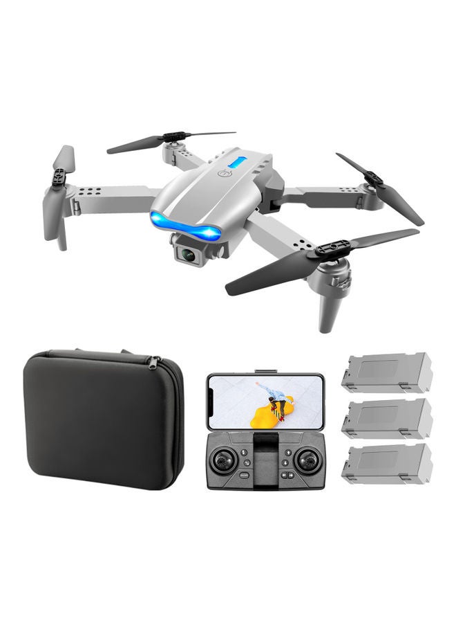 Generic RC Drone with Camera 4K RC Quadcopter with Storage Bag Package 3 Battery-Grey  - Image 1