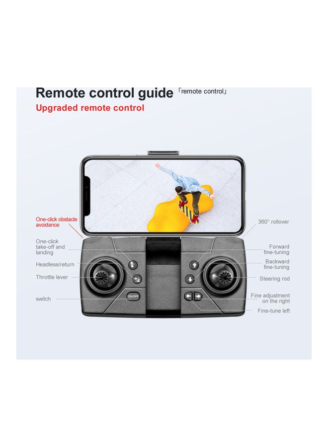 Generic RC Drone with Camera 4K RC Quadcopter with Storage Bag Package 3 Battery-Grey  - Image 5