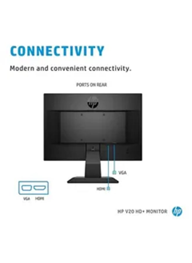 HP - 19.5 Inch TN Panel Anti-Glare Display  LED HD+ Monitor Black - Image 1