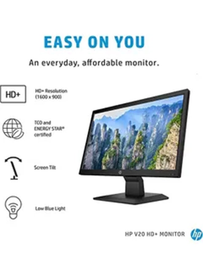 HP - 19.5 Inch TN Panel Anti-Glare Display  LED HD+ Monitor Black - Image 1