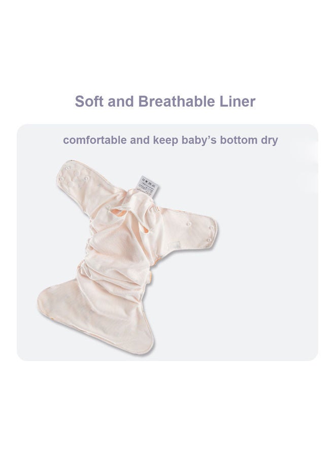 3-Piece Washable Reusable Baby Cloth Diaper With 3 Insert - Image 3