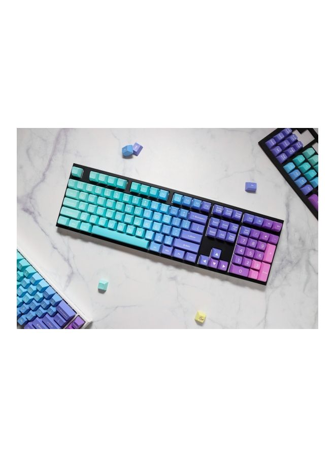 Ducky - Azure SA Keycaps 108 ABS Doubleshot Set For Keyboard/MX Compatible Standard Layout Multicolour - Image 1