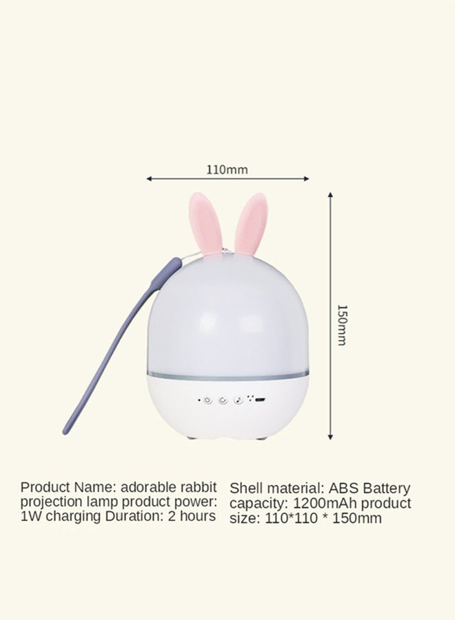 Music Projector Night Light Led Usb Chargeable Universe Starry Sky Rotate Led Lamp 131 x 131 x 142mm White  - Image 5