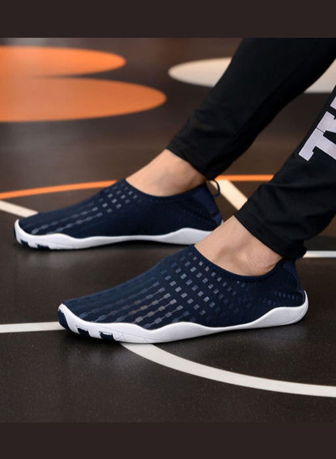 Beauenty Textured Slip-On Swimming Shoes Blue/White - Image 4