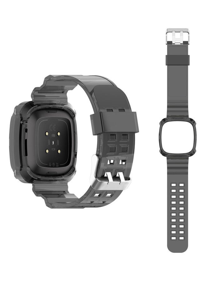 Perfii Ice Case  Replacement Band For Fitbit Versa 3 Grey - Image 2