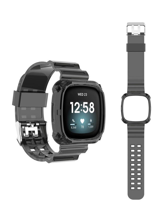 Perfii Ice Case  Replacement Band For Fitbit Versa 3 Grey - Image 1