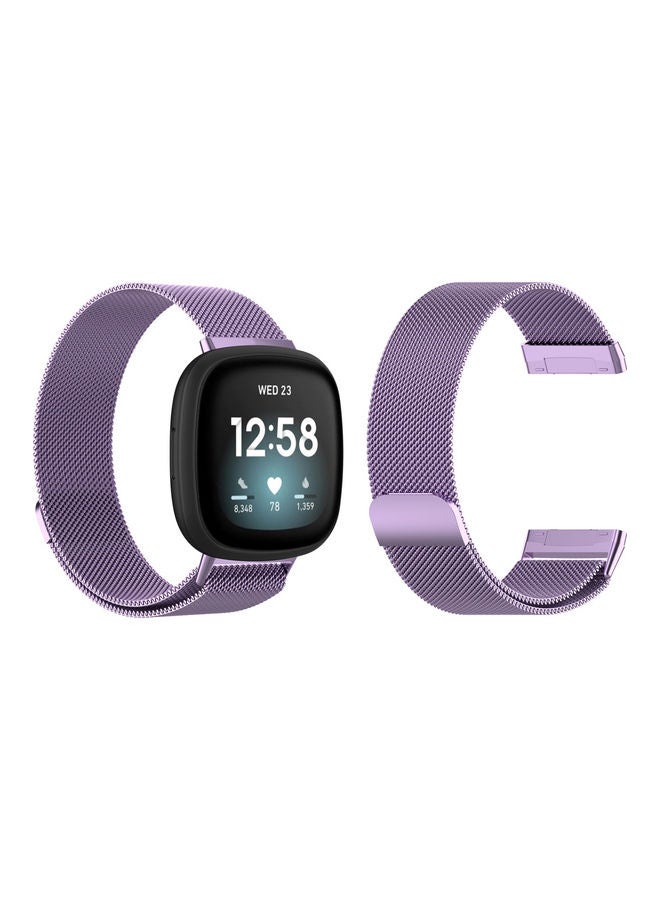 Perfii Milanese Replacement Band For Fitbit Versa 3/Sense Lavender - Image 1