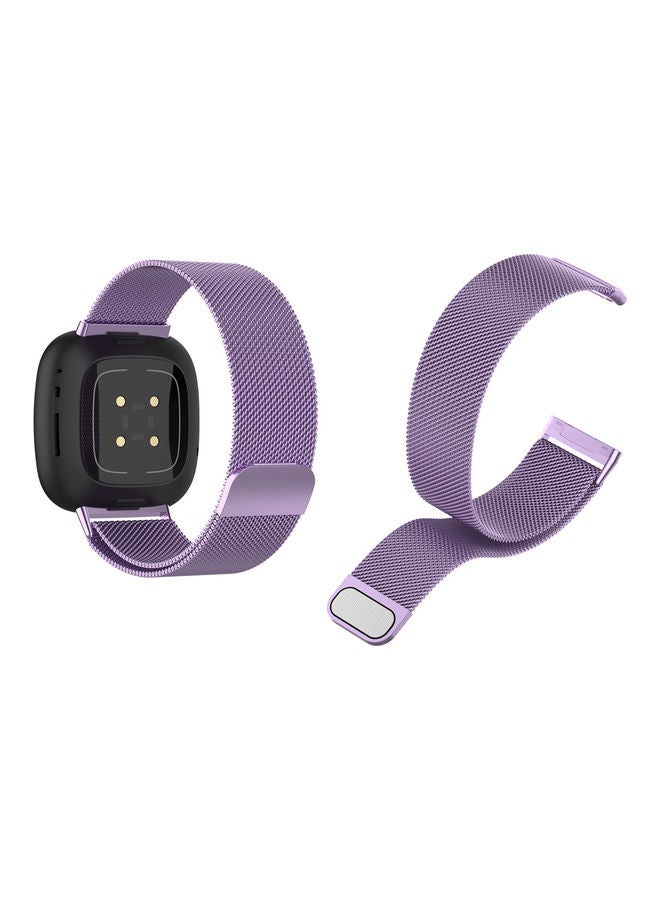 Perfii Milanese Replacement Band For Fitbit Versa 3/Sense Lavender - Image 2