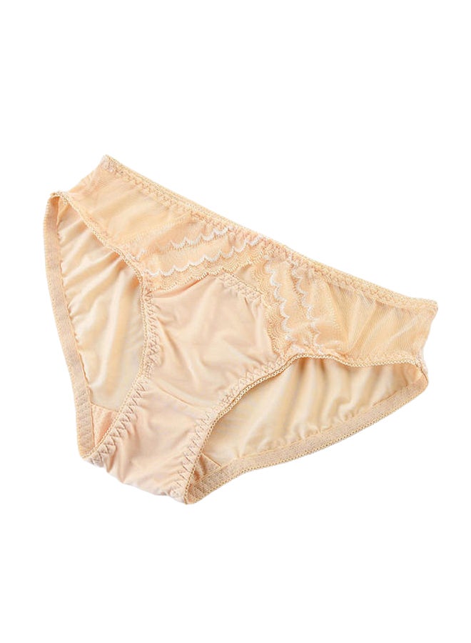 Joychic - Lace Trim Lingerie Set Beige - Image 1