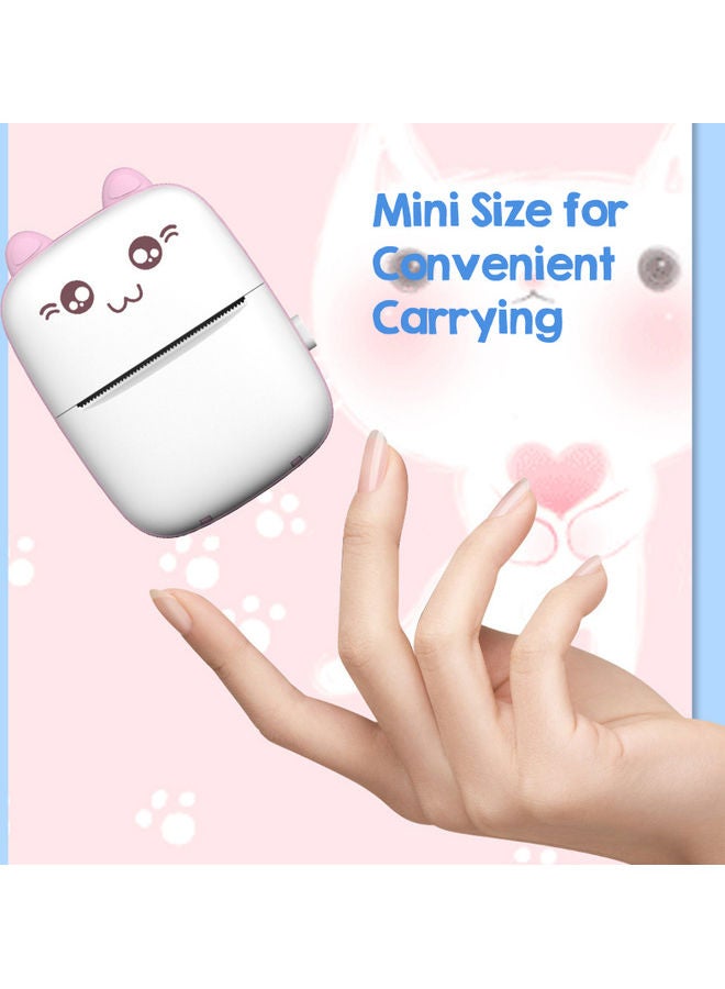 Portable Mini Thermal Printer Blue - Image 4