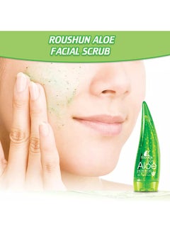 ROUSHUN Pure Aloe Facial Scrub Gel Green 150ml  - Image 3