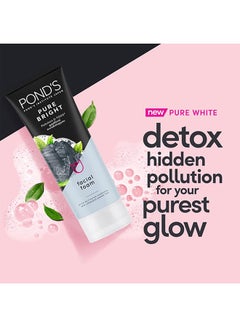 Pond's Pure Bright Face Cleanser With Foam For Hydrated Skin 100grams  - Image 3