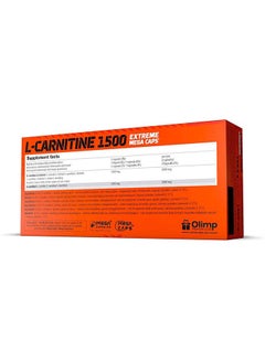 Olimp L-Carnitine 1500 Extreme Mega Caps 120 Capsules  - Image 3