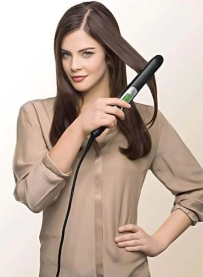 BRAUN Satin Hair 7 Iontec Hair Straightener With Active Ions Nanoglide Ceramic Plates 15 Temperature Settings Cool Tip Auto Shut-Off For Precision Styling With Shine - Brst710Sde Black/Silver