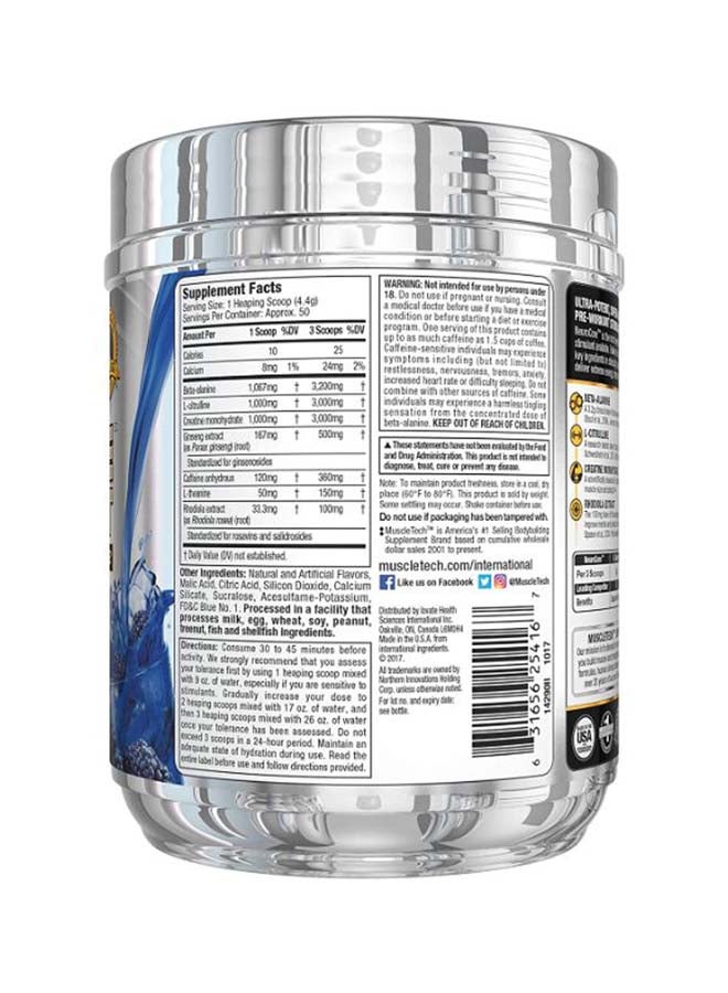 Neurocore Pre-Workout - Icy Blue Raspberry - 50 Servings