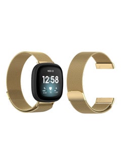 Milanese Replacement Band For Fitbit Versa 3/Sense Yellow Gold