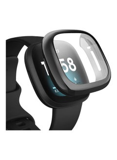 Perfii Solid Protective Bumper Case Cover For Fitbit Versa 3 Metallic Black 