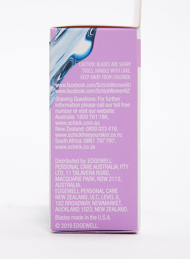 شيك مجموع شفرات هايدرو سيلك مكونة من 4 قطع فضي - Image 3