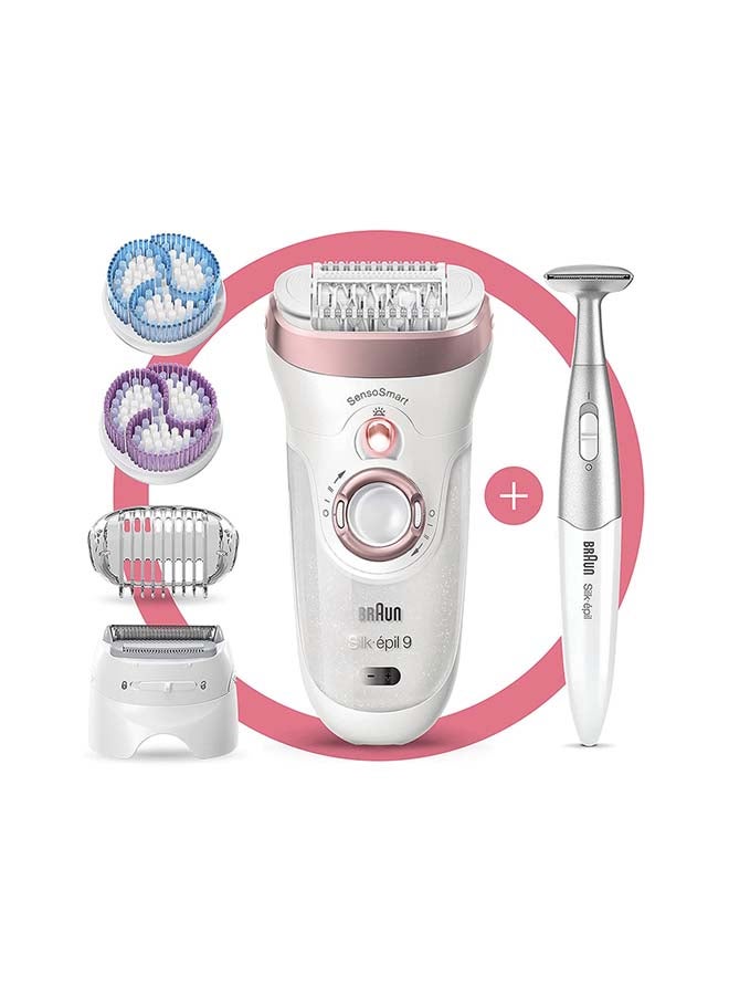 BRAUN - Silk-Epil 9 9/980 SkinSpa SensoSmart Epilator Set White/ Rose Gold - Image 1