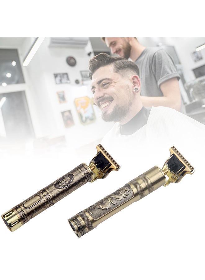 Professional Rechargeable Retro Electric Hair Trimmer Kit Multicolor 17 X 5 X 8cm - Image 3