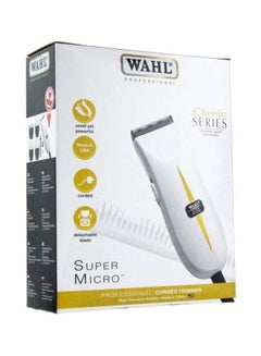 WAHL Classic Series Super Micro Trimmer White/Black 25.5cm  - Image 3