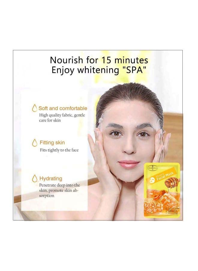 Aichun beauty - Pack Of 10 Honey Facial Mask Yellow 25 per pieceml - Image 1