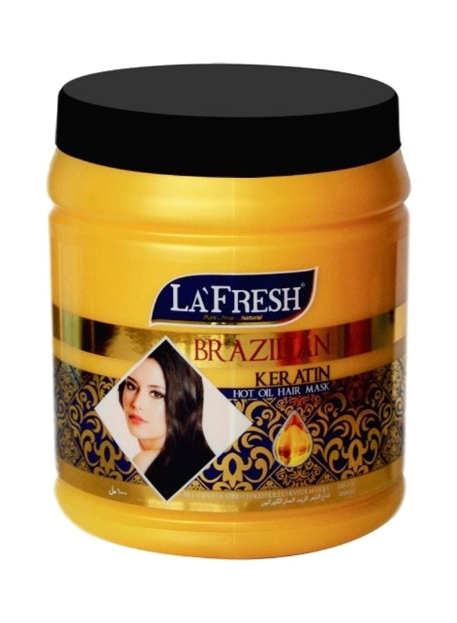 LA FRESH Brazilian Keratin Hot Oil Hair Mask Gold,Blue,Brown 1000ml  - Image 3