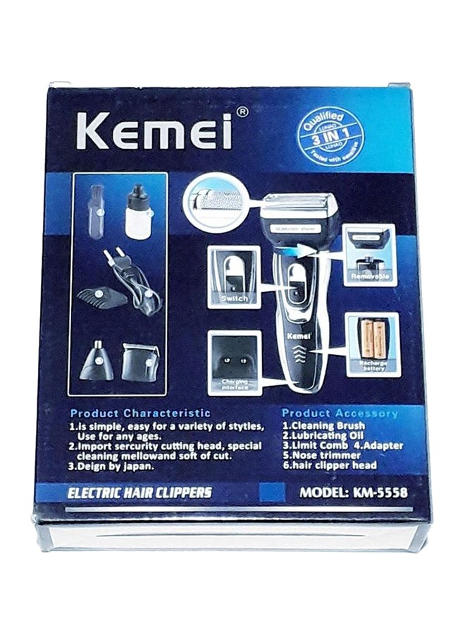 Kemei - KM-5558 Multi Usage Trimmer for Men Black - Image 1