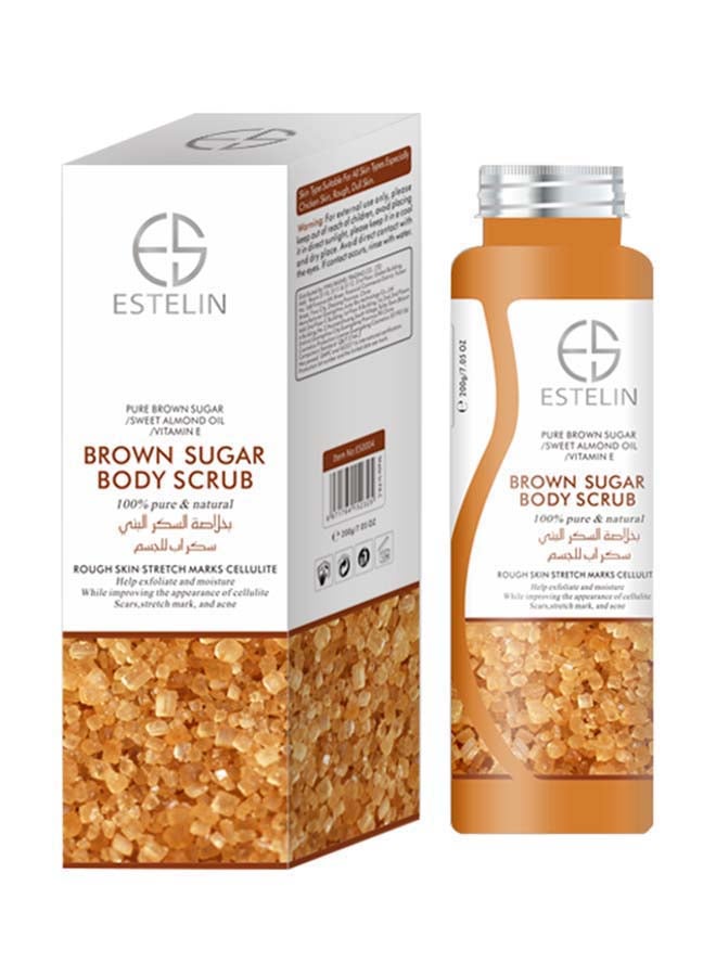 ESTELIN Brown Sugar Body Scrub Multicolour 200grams