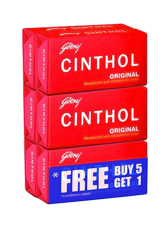 Cinthol - Original Deodorant And Complexion Bath Soap 100g Pack of 6 - Image 1