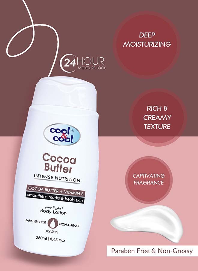 Cool & Cool Cocoa Butter Body Lotion, 250ml 250ml - Image 2