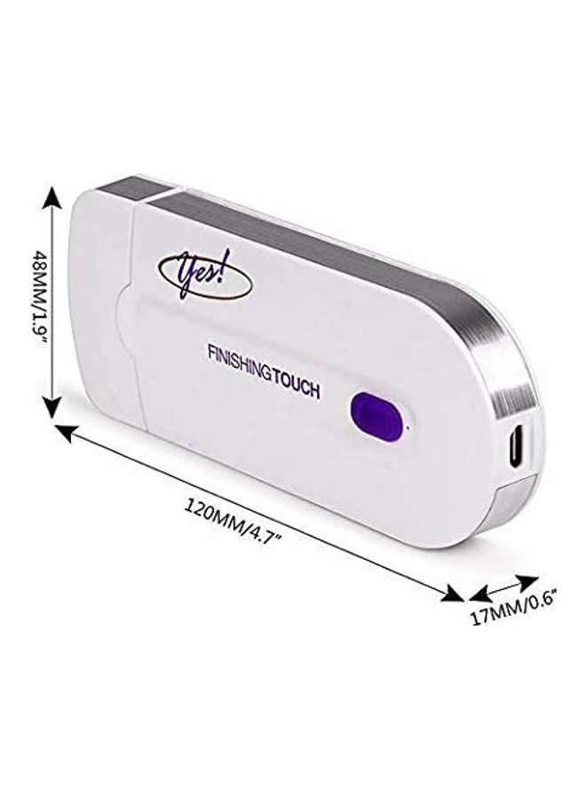 Generic Rechargeable Finishing Touch All Body Facial Hair Remover White  - Image 3