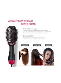 Ardor Professional One Step Hair Dryer & Volumizer Black/ Pink  - Image 3