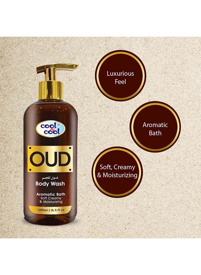 Cool & Cool - Oud Body Wash Alcohol-Free Brown 500ml - Image 1