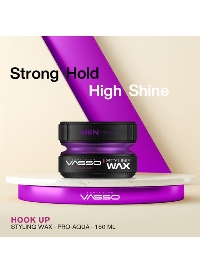 VASSO EVOLUTION - Pro Aqua Hook Up Hair Styling Wax 150ml - Image 1