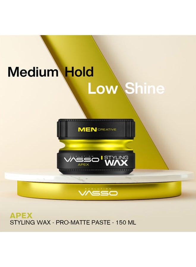 VASSO EVOLUTION - Pro Matte Paste Apex Hair Styling Wax 150ml - Image 1