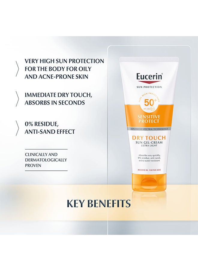 Eucerin Sun Body Gel-Cream Dry Touch SPF50+ Clear 200ml - Image 2