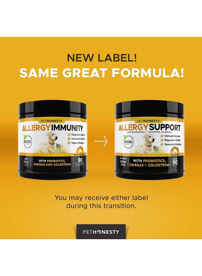 PETHONESTY Allergy Relief With Probiotics Omegas And Colostrum Salmon Flavour 90 Count Multicolour 270grams - Image 3