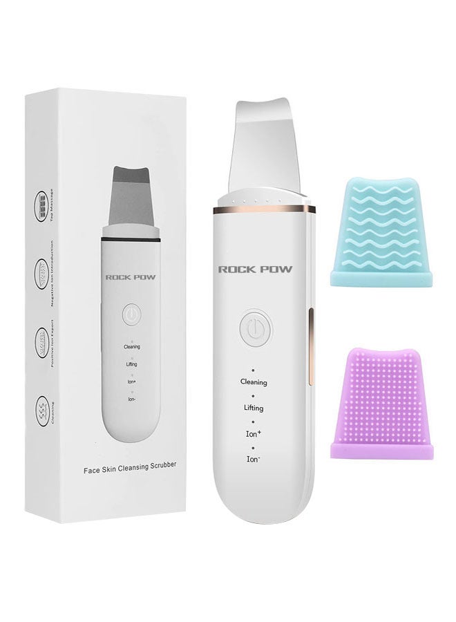 Rock Pow Face Skin Cleansing Scrubber white  - Image 1