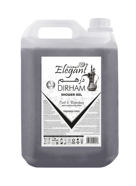 Dirham Shower Gel with Moisturizing Effect Black 5Liters