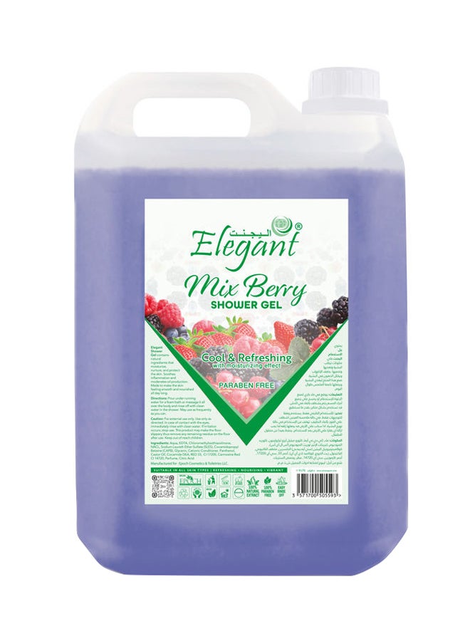 Elegant Mix Berry Shower Gel with Moisturizing Effect Purple 5Liters  - Image 1