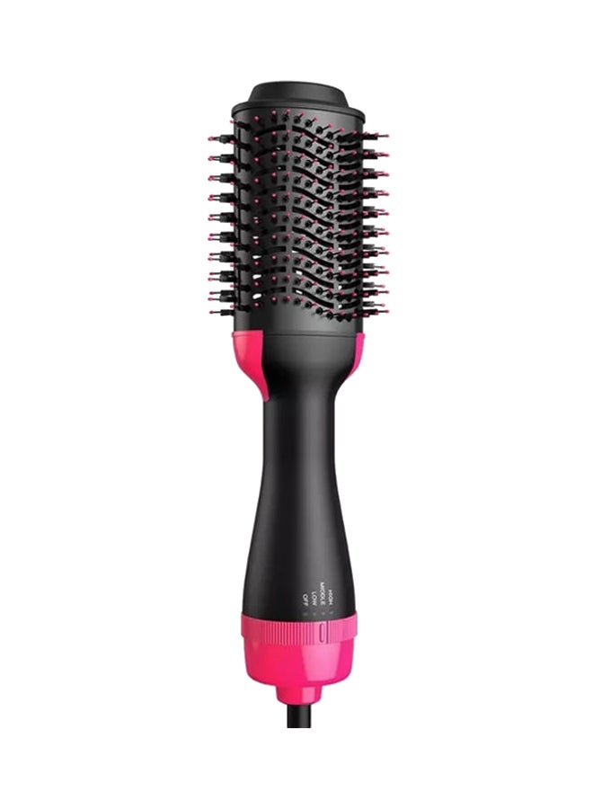 HTC - One Step Hot Air Brush Dryer And Styler Black/Pink 35cm - Image 1