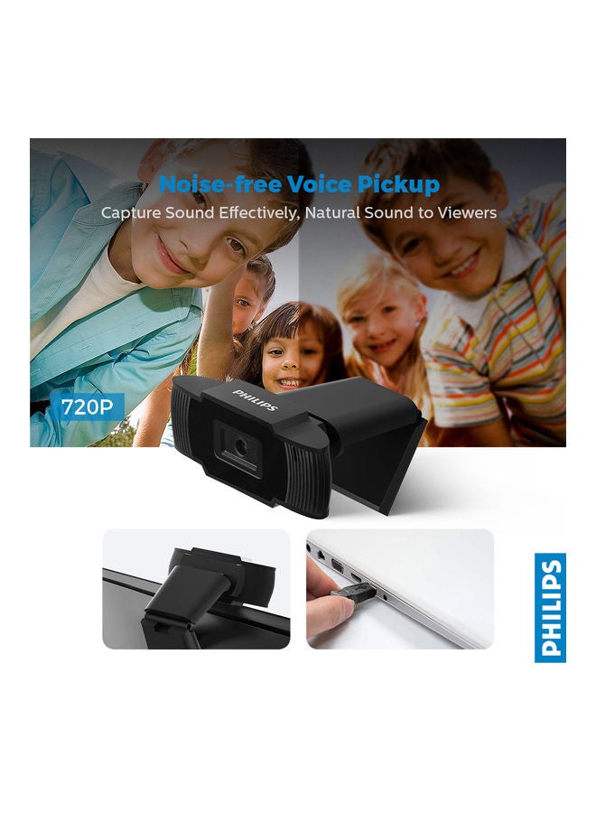 Philips HD Web Cam Black  - Image 4