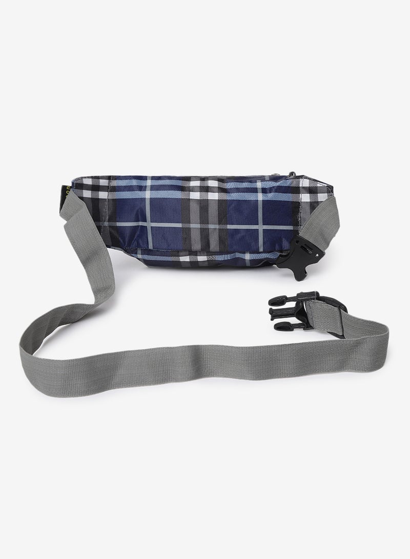 Noon East - Waist Pouch Bag With Adjustable Strap Black/Blue - Image 1