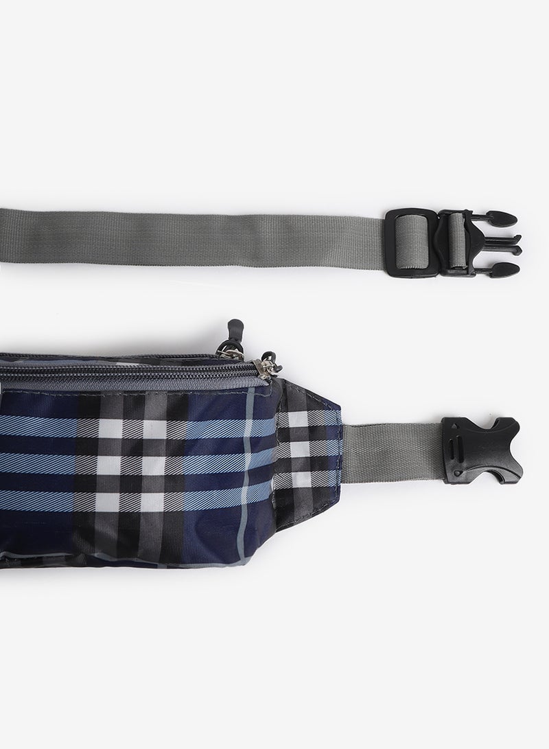 Noon East - Waist Pouch Bag With Adjustable Strap Black/Blue - Image 1