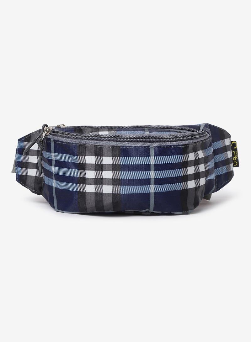 Noon East - Waist Pouch Bag With Adjustable Strap Black/Blue - Image 1