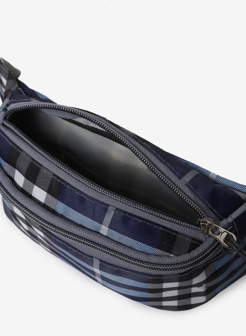 Noon East - Waist Pouch Bag With Adjustable Strap Black/Blue - Image 1